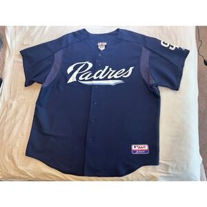 Vintage San Diego Padres MLB Majestic Authentic Collection Jersey Men's 2XL
